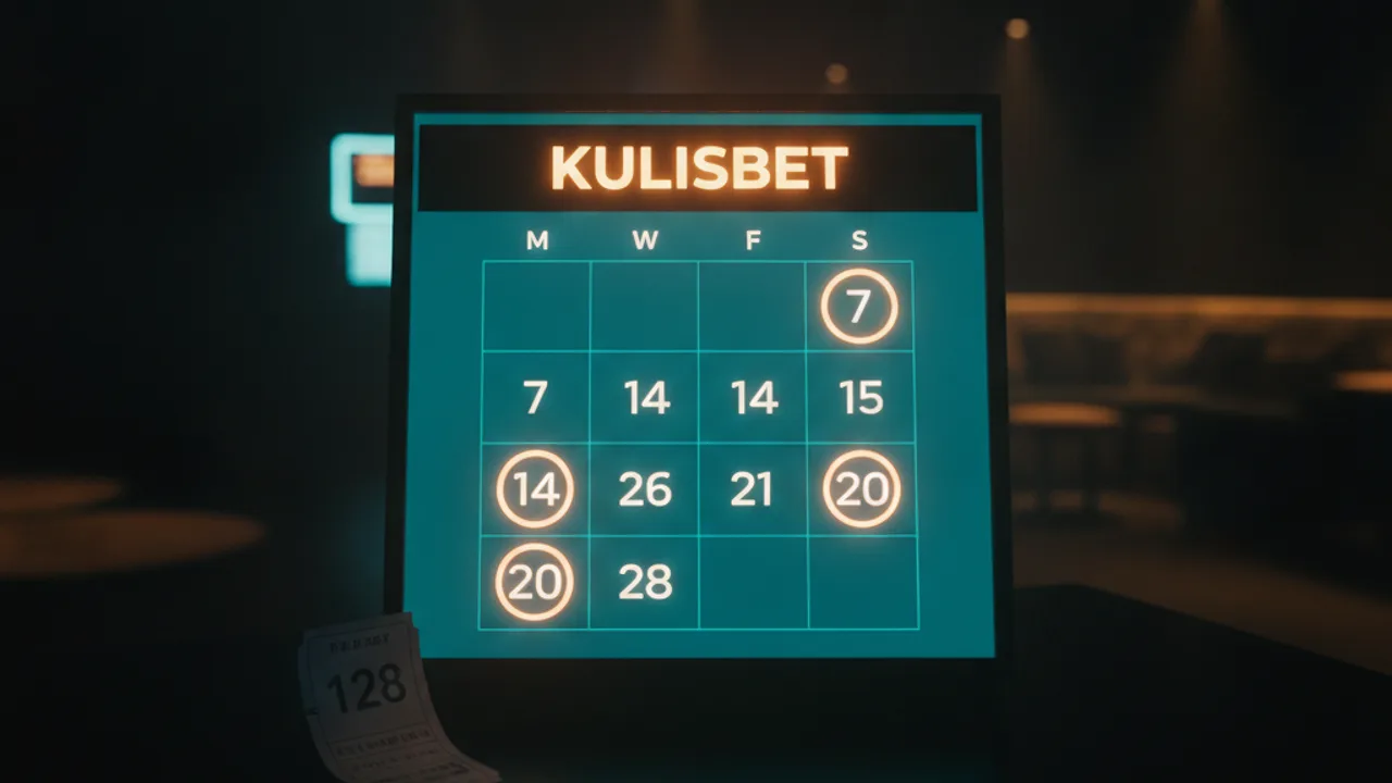 Turkuaz takvim panosu, amber halkalar, Kulisbet başlığı